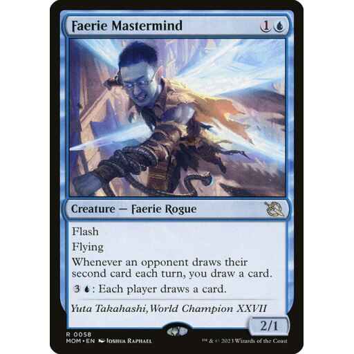 March of the Machine - 58 - Faerie Mastermind - Rare - U - Non-foil