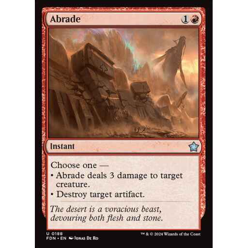 Foundations - 188 - Abrade - Uncommon - R - Non-foil
