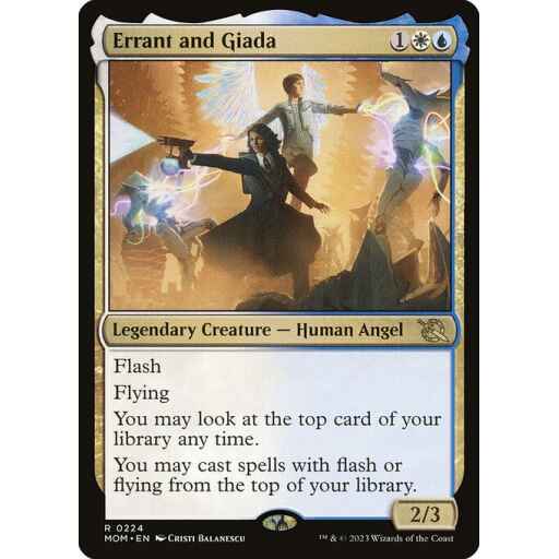 March of the Machine - 224 - Errant and Giada - Rare - WU - Non-foil