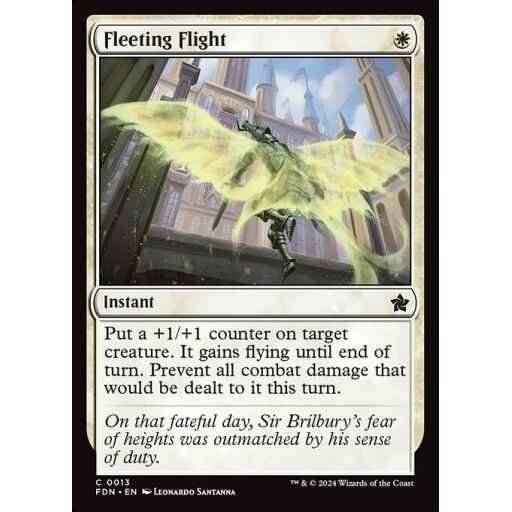 Foundations - 13 - Fleeting Flight - Common - W - Non-foil