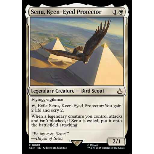 Assassin's Creed - 8 - Senu, Keen-Eyed Protector - Rare - W - Non-foil