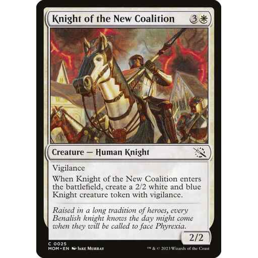 March of the Machine - 25 - Knight of the New Coalition - Common - W - Non-foil