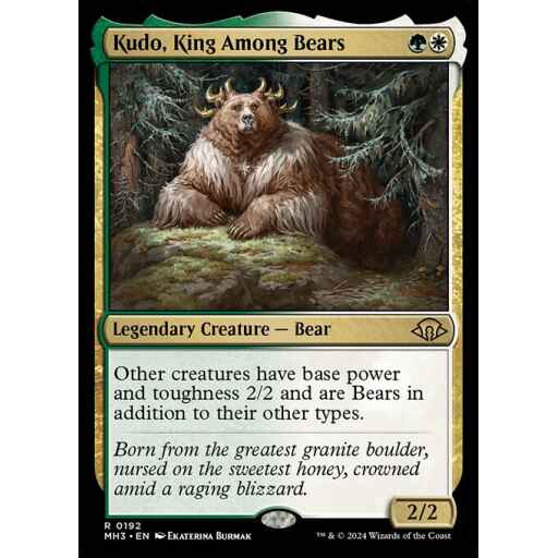 Modern Horizons 3 - 192 - Kudo, King Among Bears - Rare - WG - Non-foil