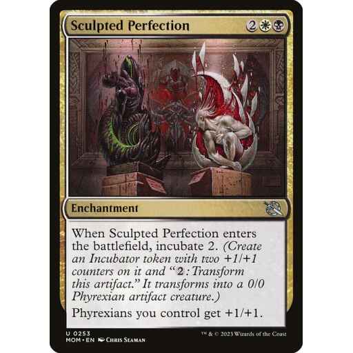 March of the Machine - 253 - Sculpted Perfection - Uncommon - WB - Non-foil