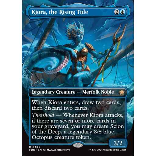 Foundations - 309 - Kiora, the Rising Tide - Rare - U - Foil