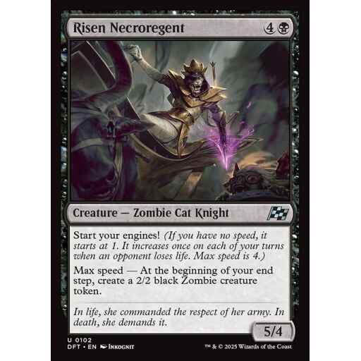 Aetherdrift - 102 - Risen Necroregent - Uncommon - B - Foil