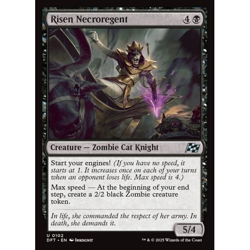 Aetherdrift - 102 - Risen Necroregent - Uncommon - B - Foil
