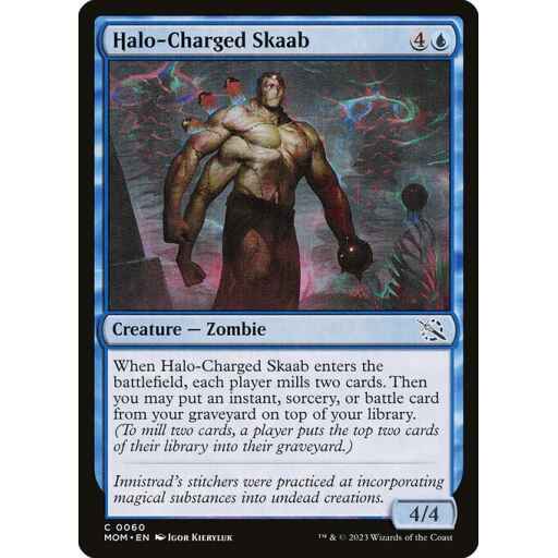 March of the Machine - 60 - Halo-Charged Skaab - Common - U - Foil