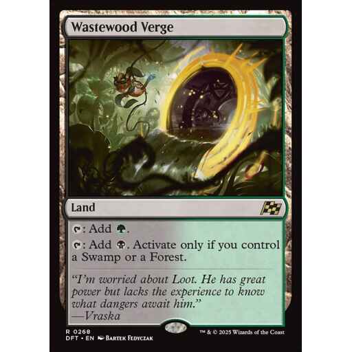 Aetherdrift - 268 - Wastewood Verge - Rare - C - Non-foil