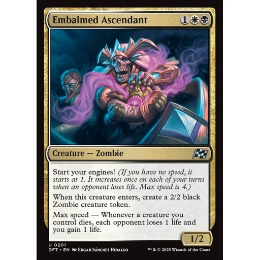 Aetherdrift - 201 - Embalmed Ascendant - Uncommon - WB - Non-foil