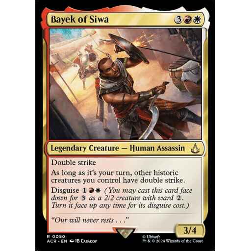 Assassin's Creed - 50 - Bayek of Siwa - Rare - WR - Non-foil