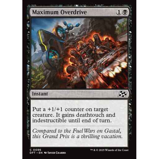 Aetherdrift - 96 - Maximum Overdrive - Common - B - Foil