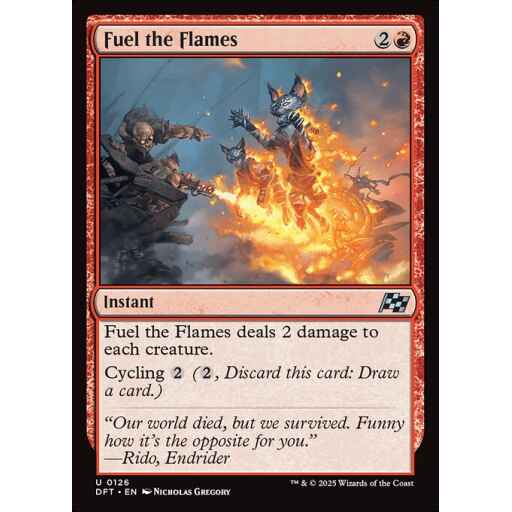 Aetherdrift - 126 - Fuel the Flames - Uncommon - R - Foil