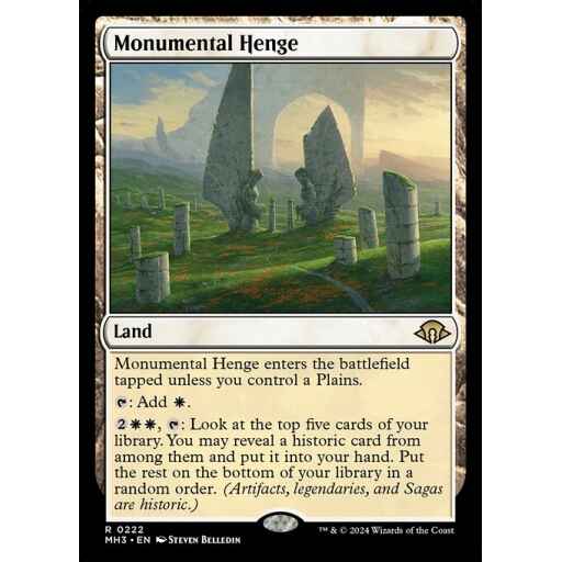 Modern Horizons 3 - 222 - Monumental Henge - Rare - C - Non-foil