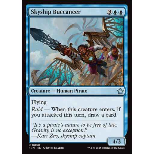 Foundations - 50 - Skyship Buccaneer - Uncommon - U - Foil