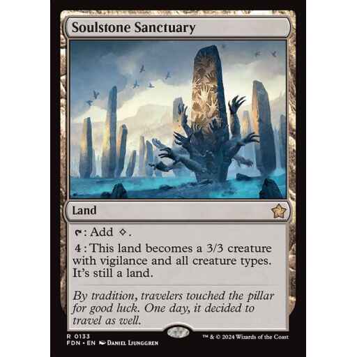 Foundations - 133 - Soulstone Sanctuary - Rare - C - Foil