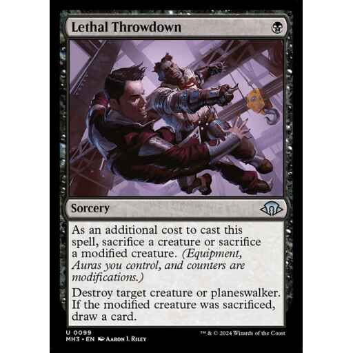 Modern Horizons 3 - 99 - Lethal Throwdown - Uncommon - B - Non-foil