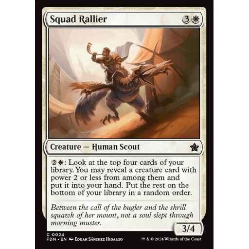 Foundations - 24 - Squad Rallier - Common - W - Foil