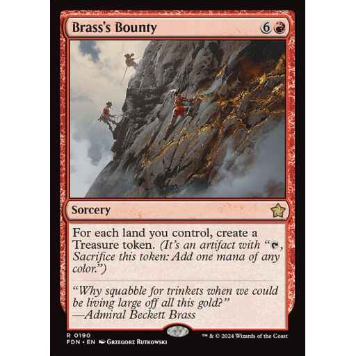 Foundations - 190 - Brass's Bounty - Rare - R - Non-foil