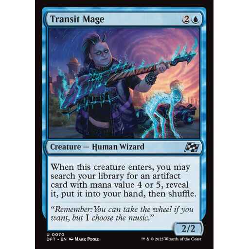 Aetherdrift - 70 - Transit Mage - Uncommon - U - Foil