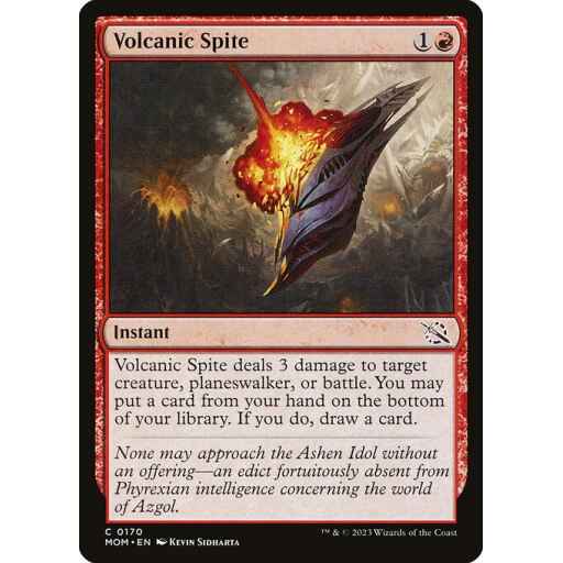 March of the Machine - 170 - Volcanic Spite - Common - R - Non-foil