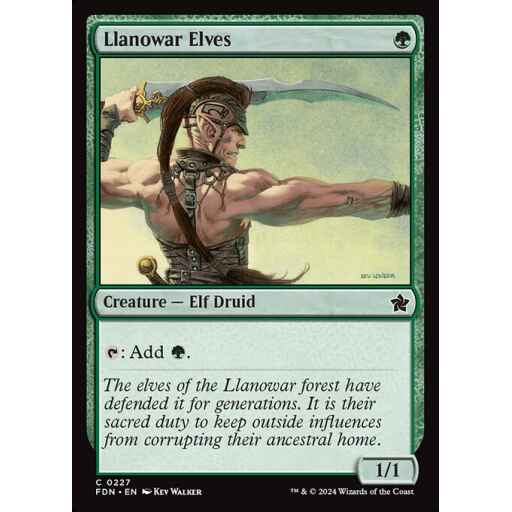 Foundations - 227 - Llanowar Elves - Common - G - Non-foil