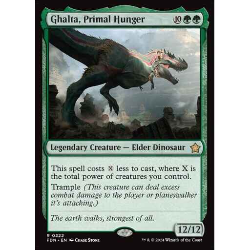 Foundations - 222 - Ghalta, Primal Hunger - Rare - G - Non-foil