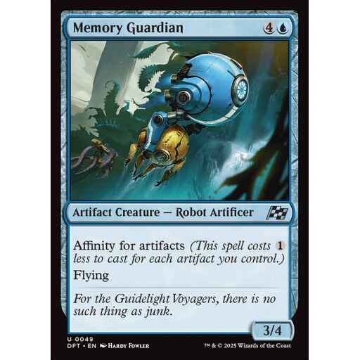 Aetherdrift - 49 - Memory Guardian - Uncommon - U - Foil