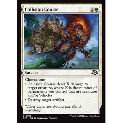 Aetherdrift - 10 - Collision Course - Common - W - Foil