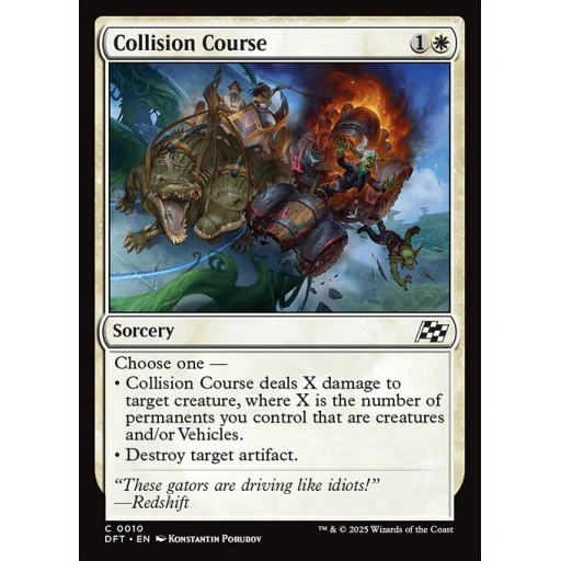 Aetherdrift - 10 - Collision Course - Common - W - Foil