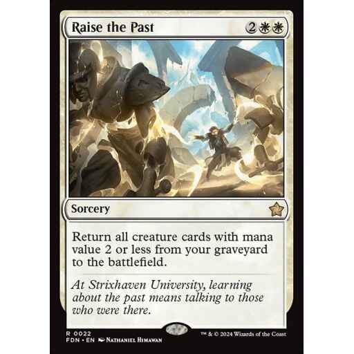 Foundations - 22 - Raise the Past - Rare - W - Non-foil