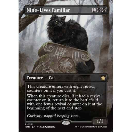 Foundations - 321 - Nine-Lives Familiar - Rare - B - Non-foil
