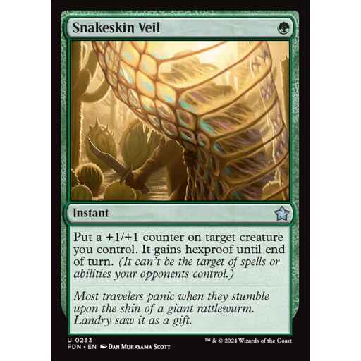 Foundations - 233 - Snakeskin Veil - Uncommon - G - Non-foil