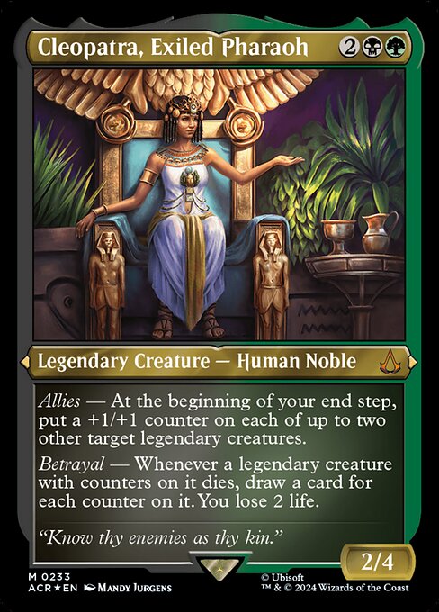 Assassin's Creed - 233 - Cleopatra, Exiled Pharaoh - Mythic - BG - Non-foil