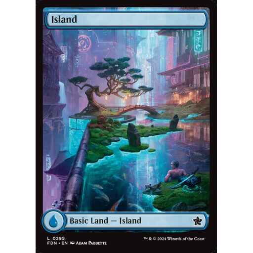 Foundations - 285 - Island - Common - C - Foil