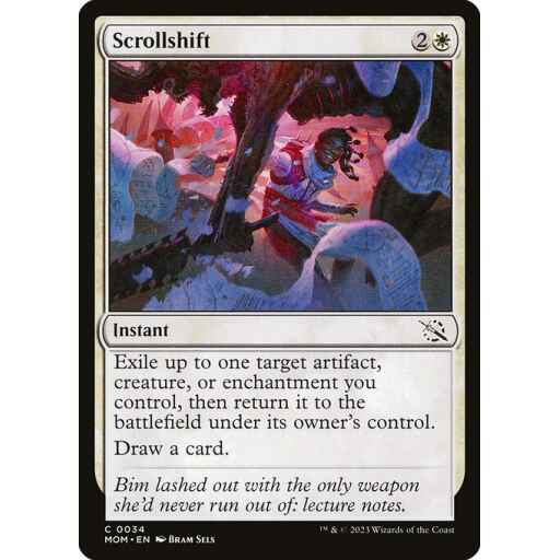 March of the Machine - 34 - Scrollshift - Common - W - Foil