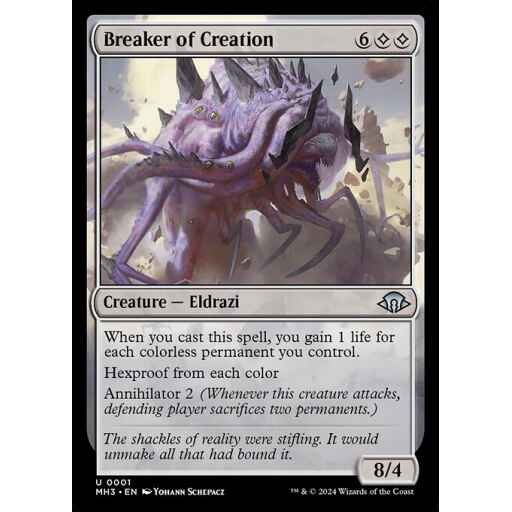 Modern Horizons 3 - 1 - Breaker of Creation - Uncommon - C - Foil