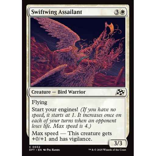 Aetherdrift - 32 - Swiftwing Assailant - Common - W - Foil