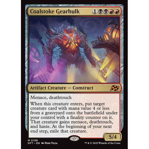 Aetherdrift - 198 - Coalstoke Gearhulk - Mythic - BR - Non-foil