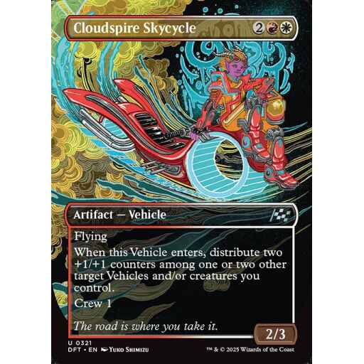 Aetherdrift - 321 - Cloudspire Skycycle - Uncommon - WR - Non-foil