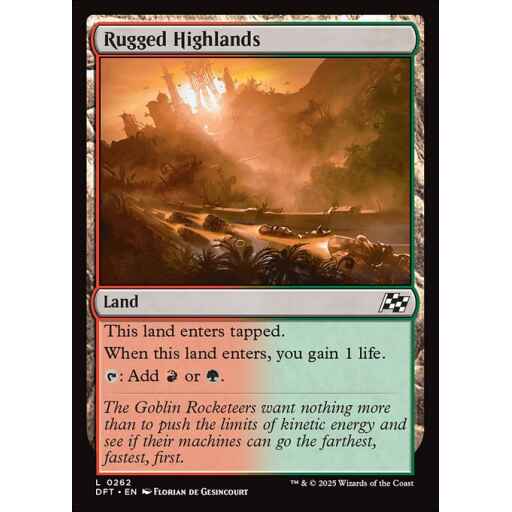 Aetherdrift - 262 - Rugged Highlands - Common - C - Foil