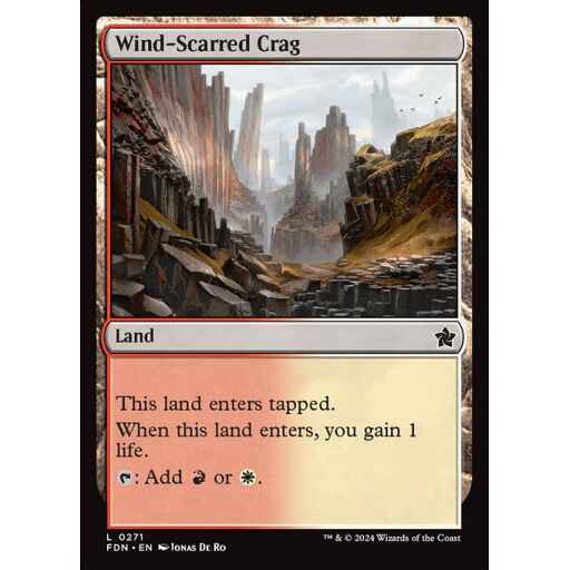 Foundations - 271 - Wind-Scarred Crag - Common - C - Foil