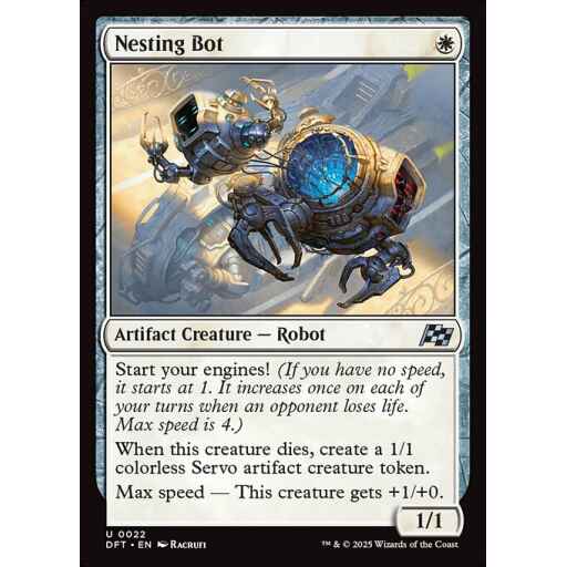 Aetherdrift - 22 - Nesting Bot - Uncommon - W - Non-foil