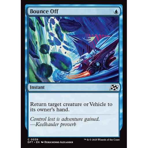 Aetherdrift - 39 - Bounce Off - Common - U - Foil