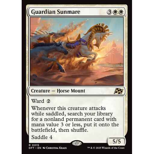 Aetherdrift - 15 - Guardian Sunmare - Rare - W - Non-foil