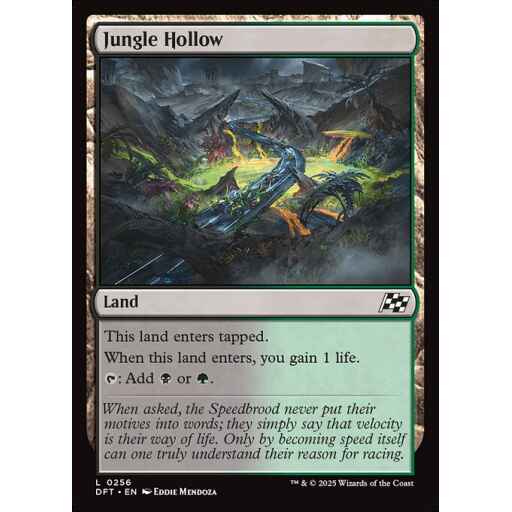 Aetherdrift - 256 - Jungle Hollow - Common - C - Foil