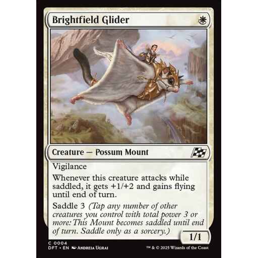 Aetherdrift - 4 - Brightfield Glider - Common - W - Foil