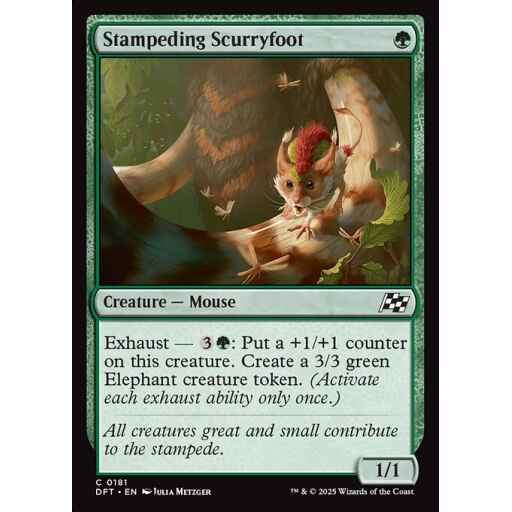 Aetherdrift - 181 - Stampeding Scurryfoot - Common - G - Foil