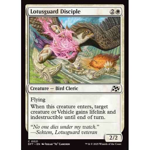 Aetherdrift - 21 - Lotusguard Disciple - Common - W - Non-foil