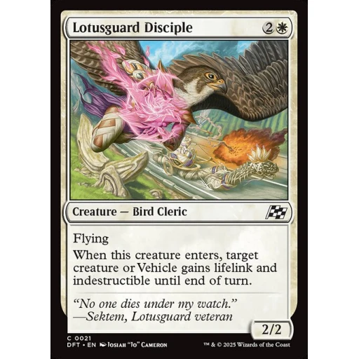 Aetherdrift - 21 - Lotusguard Disciple - Common - W - Non-foil
